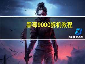 黑莓9000拆机教程（黑莓9000拆机）