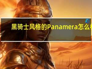 黑骑士风格的Panamera怎么样？什么车是最好的黑骑士？
