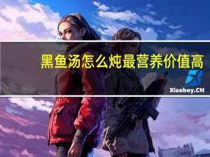 黑鱼汤怎么炖最营养价值高（黑鱼汤怎么炖最营养）
