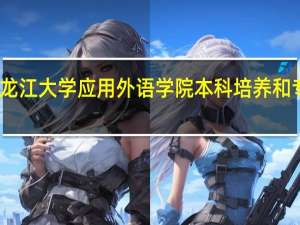 黑龙江大学应用外语学院本科培养和专业设置