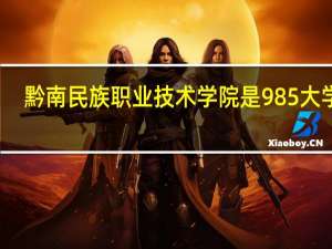 黔南民族职业技术学院是985大学吗