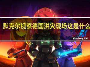 默克尔视察德国洪灾现场 这是什么场面？？