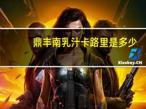 鼎丰南乳汁卡路里是多少