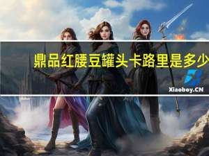 鼎品 红腰豆罐头卡路里是多少