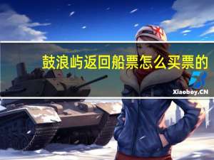 鼓浪屿返回船票怎么买票的