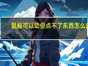 鼠标可以动但点不了东西怎么办
