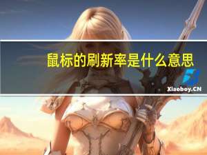 鼠标的刷新率是什么意思
