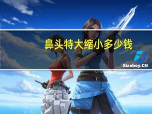 鼻头特大缩小多少钱(缩小鼻头的手术费用是多少)