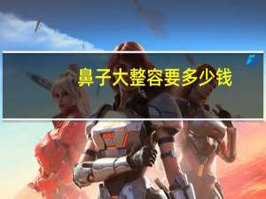 鼻子大整容要多少钱(鼻子整形整容多少钱)