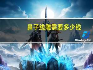 鼻子线雕需要多少钱(线雕隆鼻好不好啊)