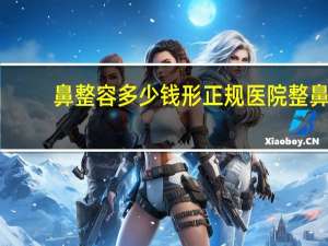 鼻整容多少钱形正规医院 整鼻多少钱