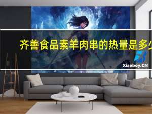 齐善食品 素羊肉串的热量是多少