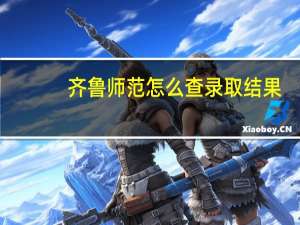 齐鲁师范怎么查录取结果