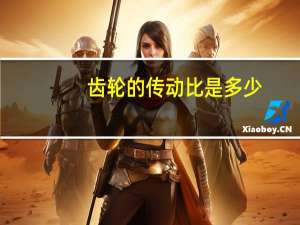 齿轮的传动比是多少？