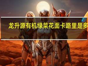 龙升源 有机绿菜花面卡路里是多少