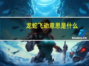 龙蛇飞动意思是什么