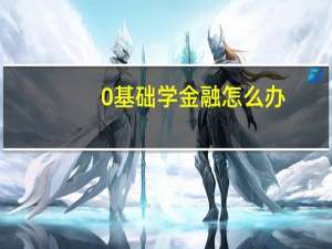 0基础学金融怎么办