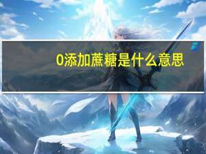 0添加蔗糖是什么意思