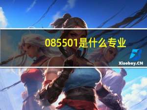 085501是什么专业