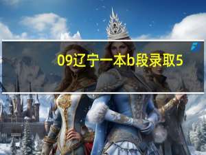 09辽宁一本b段录取5