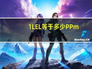 1%LEL等于多少PPm