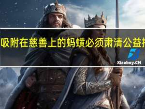 1万捐款收8千推广费吸附在慈善上的蚂蟥必须肃清 公益捐款时利润的百分比是多少