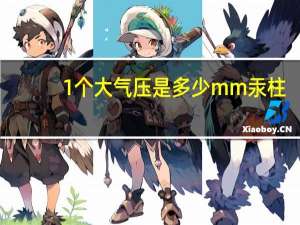 1个大气压是多少mm汞柱