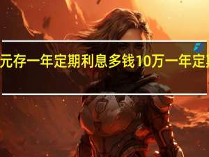 10万元存一年定期利息多钱 10万一年定期利息多少
