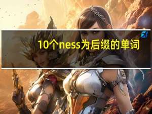10个ness为后缀的单词