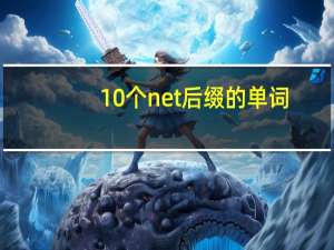 10个net后缀的单词