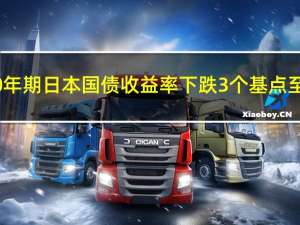 10年期日本国债收益率下跌3个基点至0.770%