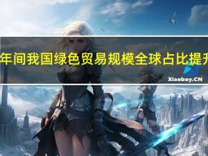 10年间我国绿色贸易规模全球占比提升2.3个百分点