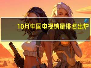 10月中国电视销量排名出炉：海信第一、小米第三