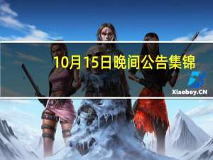 10月15日晚间公告集锦：中国中免董事长、法定代表人李刚逝世