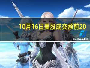 10月16日美股成交额前20：美银称英伟达未来更光明予买入评级