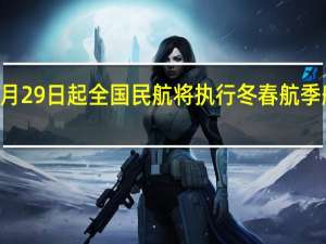 10月29日起全国民航将执行冬春航季航班计划
