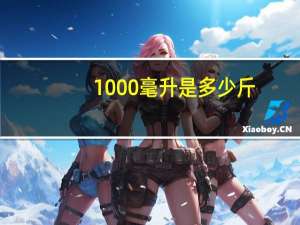 1000毫升是多少斤