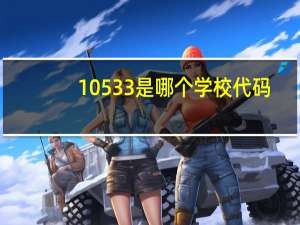 10533是哪个学校代码