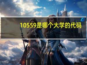 10559是哪个大学的代码