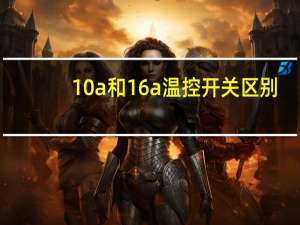 10a和16a温控开关区别