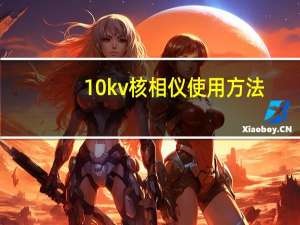 10kv核相仪使用方法