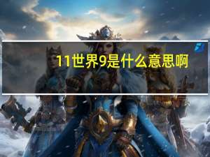 11世界9是什么意思啊