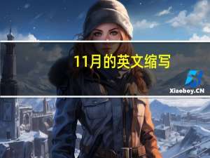11月的英文缩写