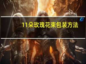 11朵玫瑰花束包装方法