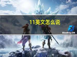 11英文怎么说