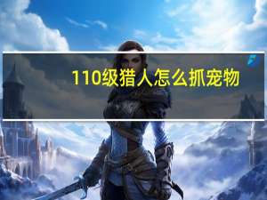 110级猎人怎么抓宠物