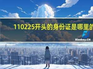 110225开头的身份证是哪里的（110205）