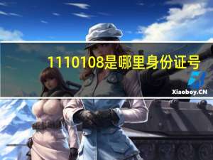 1110108是哪里身份证号