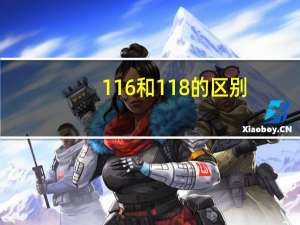 116和118的区别