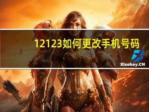 12123如何更改手机号码